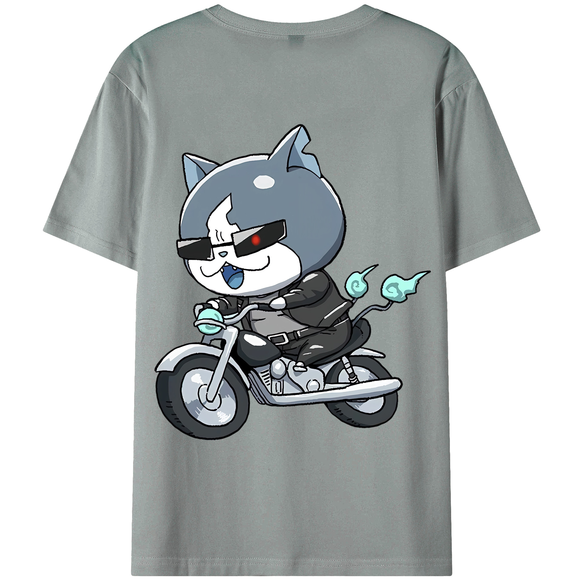 （画像用） 妖怪ウォッチ Yo-kai Watch 綿100％ メンズ半袖Tシャツ（バックプリント） 通気性